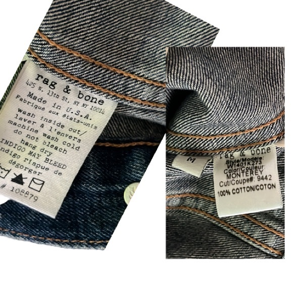 Rag & Bone Monterey Distressed Jean Jacket - Picture 12 of 16